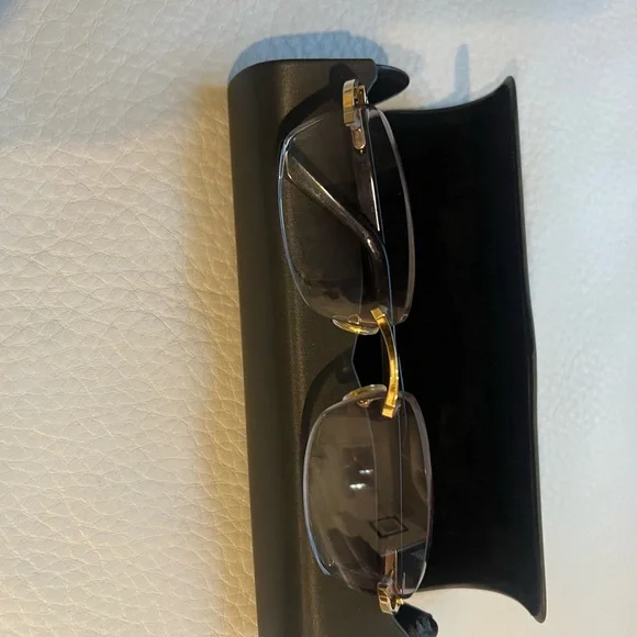Cartier Black Sunglasses Classic Aviator Design - Picture 7 of 10